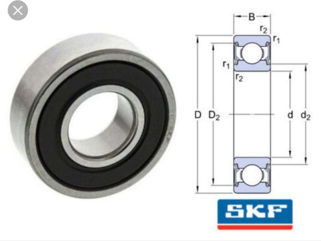 6000 2RSH C3 Skf Deep Groove Ball Bearing 6000RSC3 Rodavictoria USA