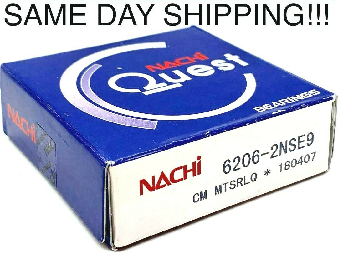 6206 2NSE C3 Nachi Bearing JAPAN 30X62X16mm 6206 2RS 6206 RS DOUBLE SEALED