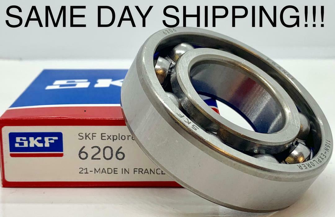 mm Open  SAME DAY SHIPPING 6206 C3 SKF Ball Bearing 30x62x16 No Seals/Shields 