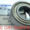 KOYO 6205 ZZ C3 Deep Groove Ball Bearing, Metal Shielded 25x52x15 mm