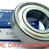 KOYO 6206 ZZ C3 Deep Groove Ball Bearing, Metal Shielded 30x62x16 mm
