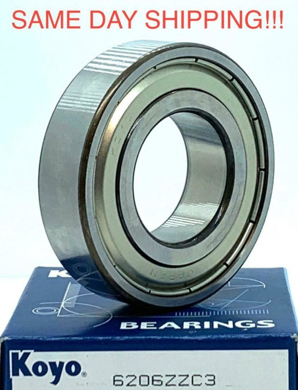NACHI 6206-ZZE CM Metal Shield Ball Bearing – 30x62x16 Mm, Japan