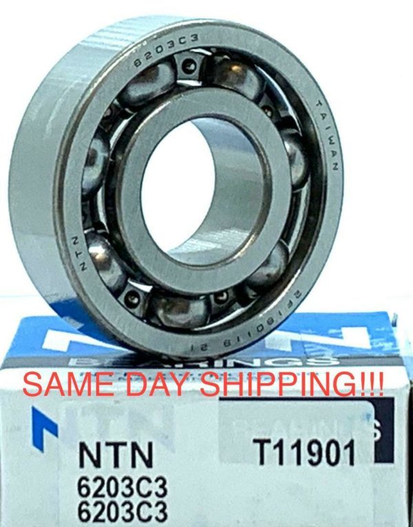 6203 C3 OPEN NO SEALS 1 Pcs NTN Deep Grove Ball Bearing - Image 3