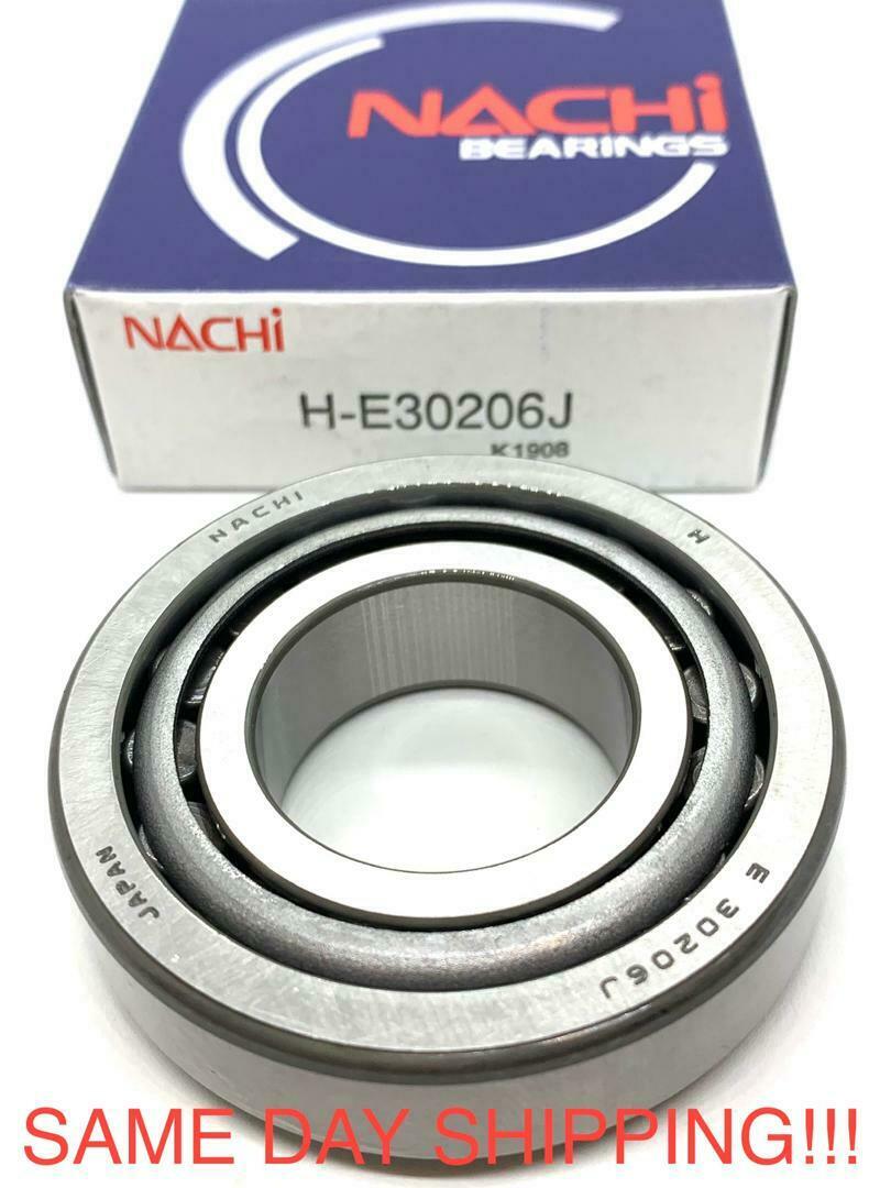 Nachi E 30206 J 30/62/16  30mm/62mm/16mm 6203Z Japan Single Row Taper Bearings 
