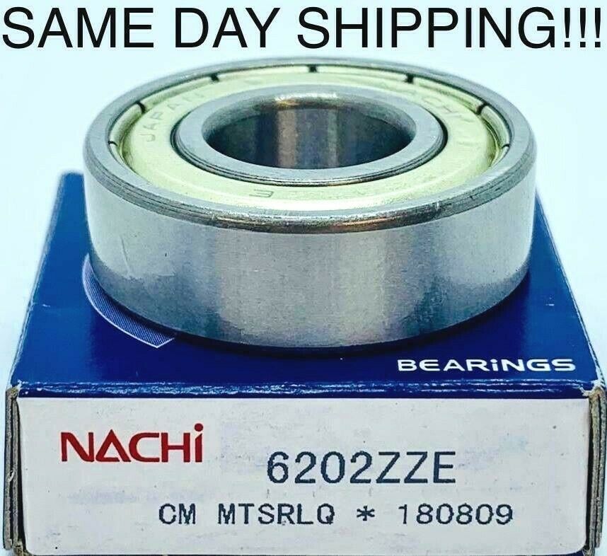 6202 ZZ  Nachi Bearing JAPAN 15X35X11mm 6202ZZ DOUBLE SHIELDED 6202-ZZ 