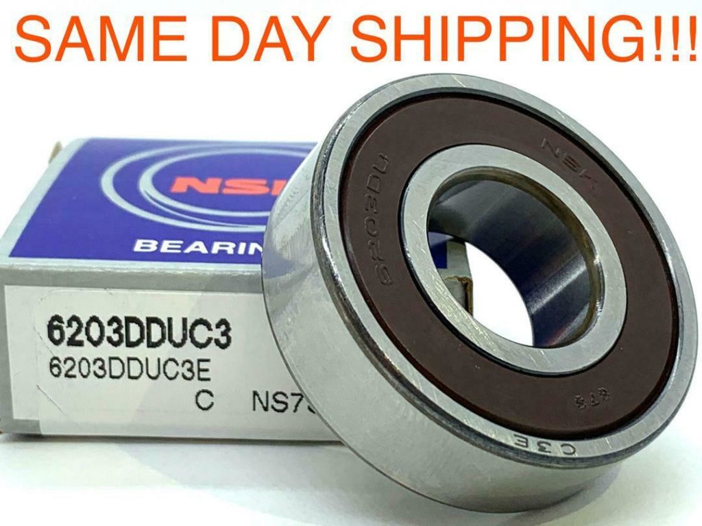 6203 DDU C3 NSK Deep Groove Ball Bearing 17x40x12 mm deep 6203RS 6203 ...