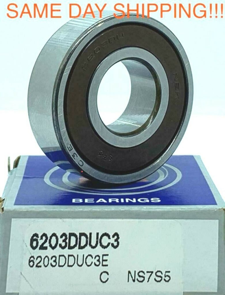 6203 DDU C3 NSK Deep Groove Ball Bearing 17x40x12 mm deep 6203RS 6203 ...