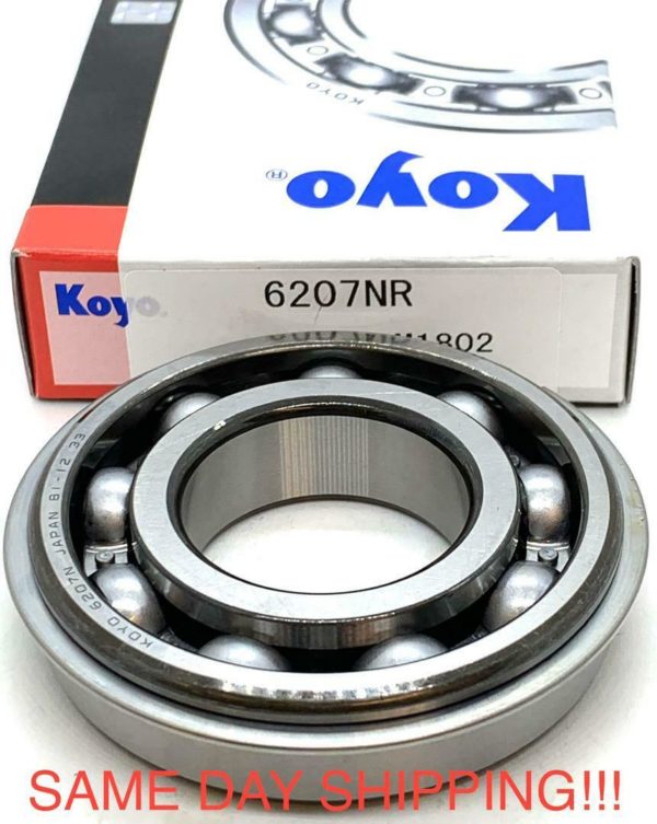 KOYO 6207 NR C3 Deep Groove Ball Bearing, Open, No Seals+Snap Ring 35x72x17 mm - Image 2