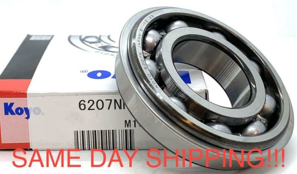 KOYO 6207 NR C3 Deep Groove Ball Bearing, Open, No Seals+Snap Ring 35x72x17 mm