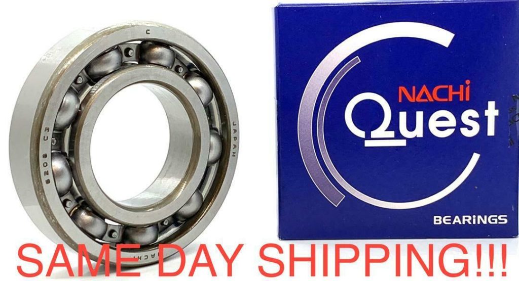 6208NR NACHI Aperto Cuscinetto C3 Scatto Anello Giappone 40x80x18 Sfera - Foto 5