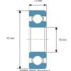 6302-2RS C3 SKF Brand rubber seals bearing 6302-rs ball bearings 6302 rs - Image 5