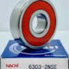 6303-2NSE9 NACHI bearing 6303-2NSE seals 6303-2RS Japan 17x47x14mm 6303 2RS