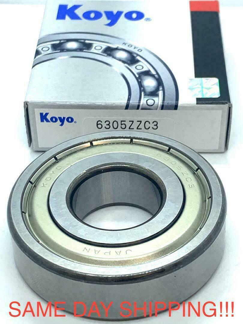 KOYO JAPAN 6305 ZZ C3 BEARING, METAL SHIELDED YAMAHA OEM 93306-30510 ...