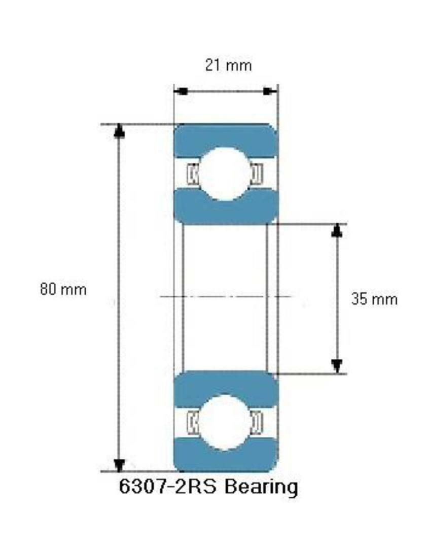 Bearing 6307-2RS C3 SKF Brand rubber seals bearing 6307-rs ball bearings 6307 rs 