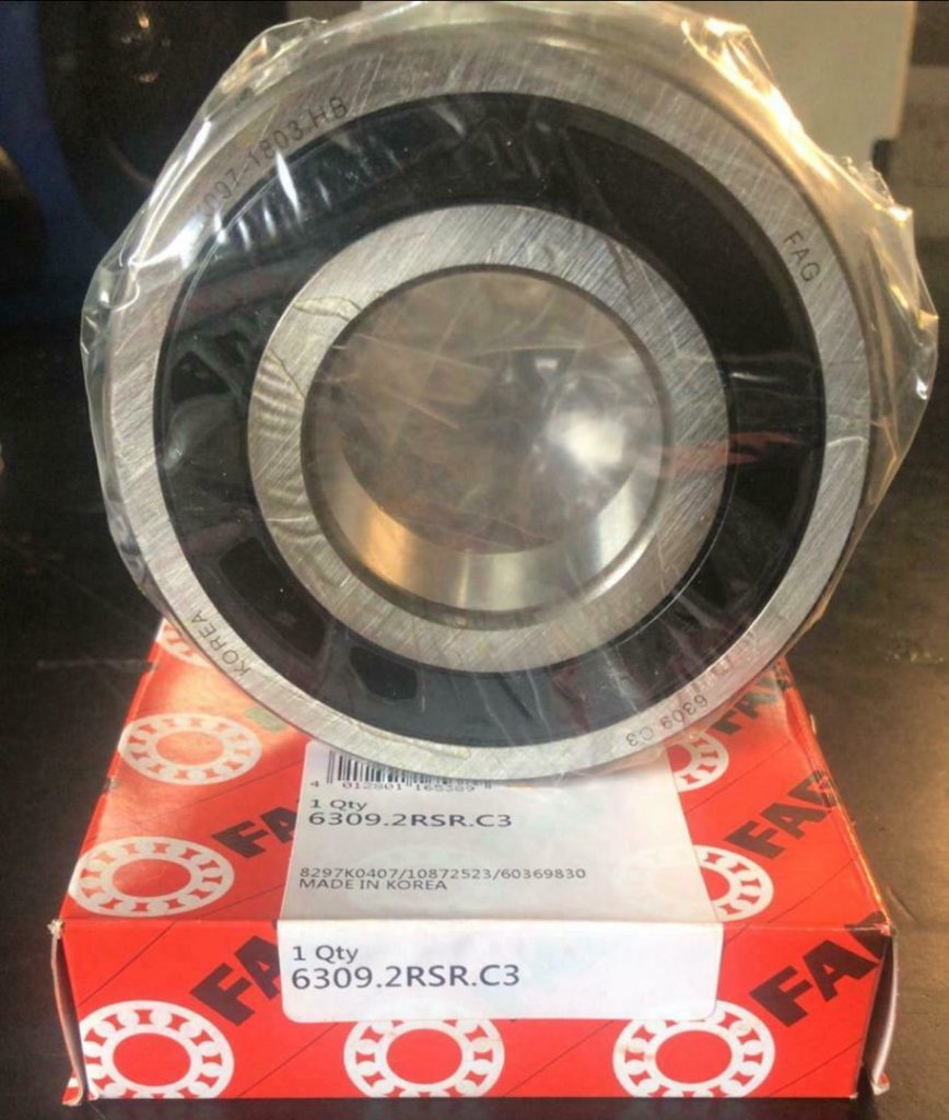 thumbnail image 2 of FAG 6309 2RSR Deep Groove Ball Bearing – Rubber Sealed, 45x100x25 Mm 2 of 3