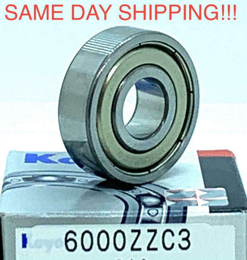 4PCS TIMKEN 6000-ZZ Bearings – 10x26x8 Mm Double Metal Seal, Deep Groove Ball Bearings, Pre-Lubricated
