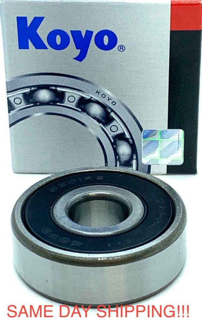 KOYO Japan 6301 2RS CM Deep Groove Ball Bearing, 12x37x12mm, Rubber Sealed