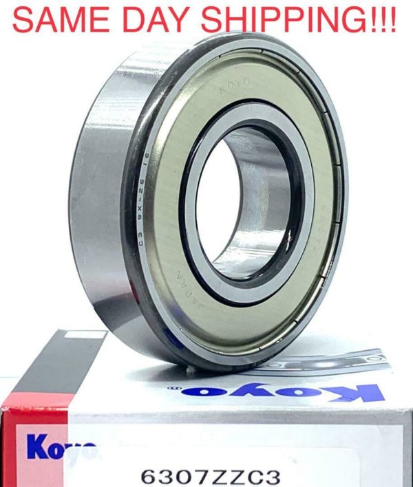 6307 ZZ C3 KOYO JAPAN Deep Groove Ball Bearings 35x80x21mm. 6307ZZ 6307-ZZ - Image 3