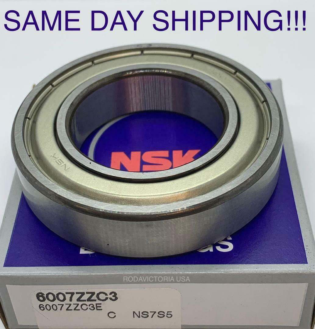 NSK 6007 ZZ Deep Groove Radial Ball Bearing 35x62x14mm SAME DAY SHIPPING !!! 