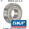 6003-2Z/ 6003ZZ SKF Metal Shielded Bearing 17*35*13 mm