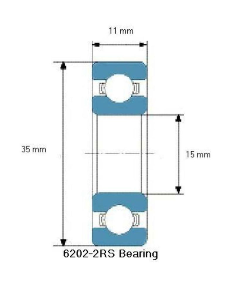 thumbnail image 2 of AMPEC 6202-2RS-3/4 Ball Bearing – 3/4" Bore X 35mm X 11mm Sealed 2 of 3