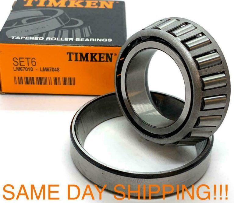 Set A6 LM67048/LM67010 TIMKEN Trailer Wheel Bearing 11/4" Bore Tapered