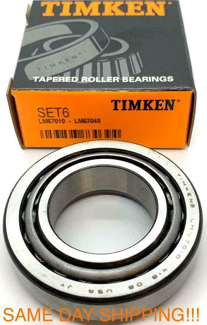 Details about   2x Timken SET6 LM67048/LM67010 1-1/4" Bore Tapered Roller Wheel Bearing 