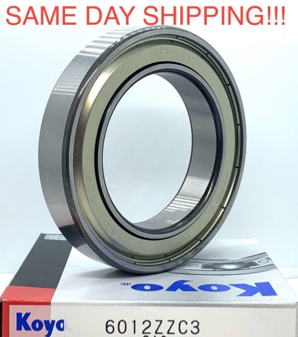 KOYO Japan 6012 ZZ C3 Deep Groove Ball Bearing, Metal Shielded 60x95x18 mm