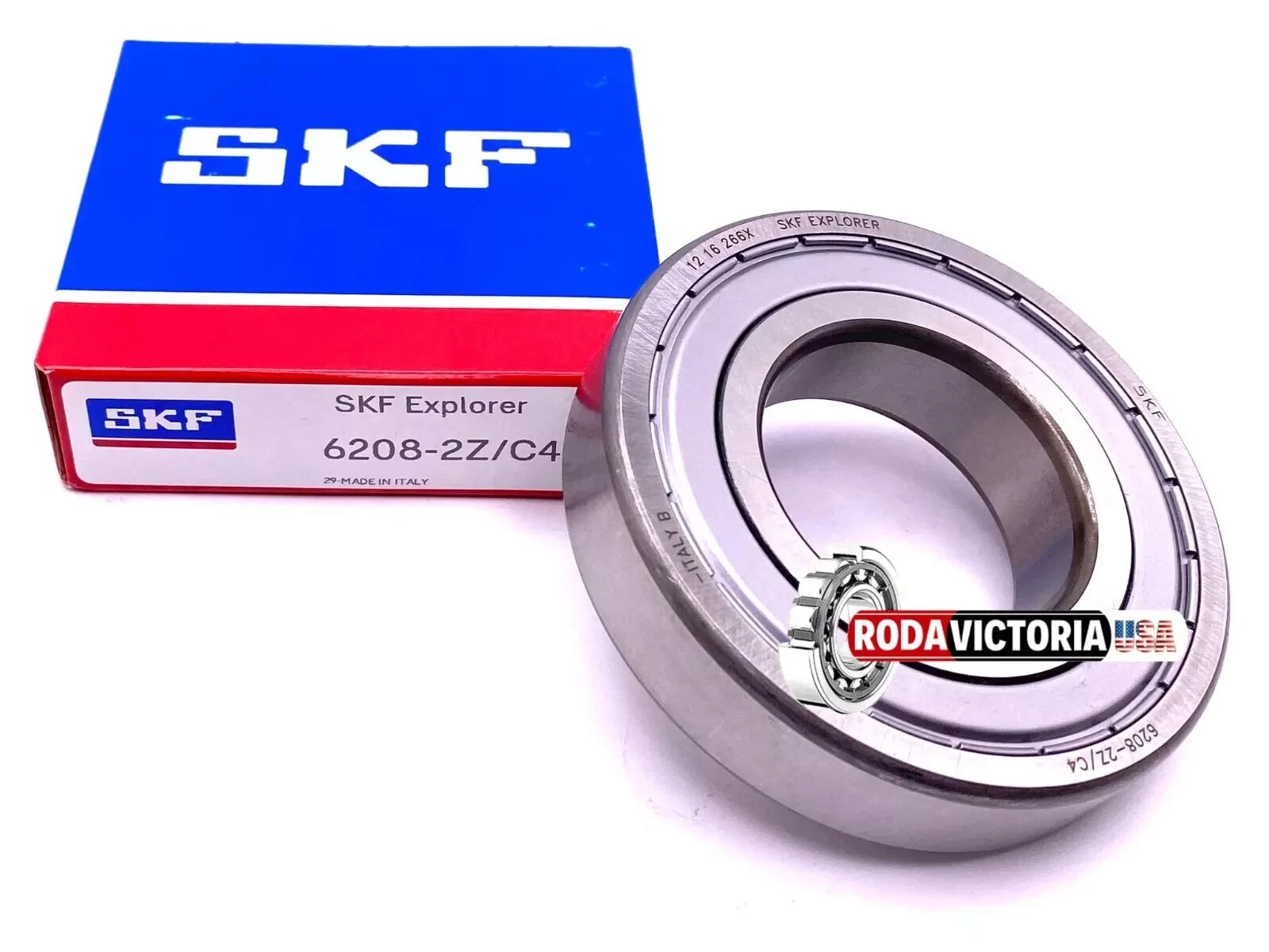 SKF 6208 ZZ C4 Deep groove Bal bearing, Metal Shielded 40x80x18 mm