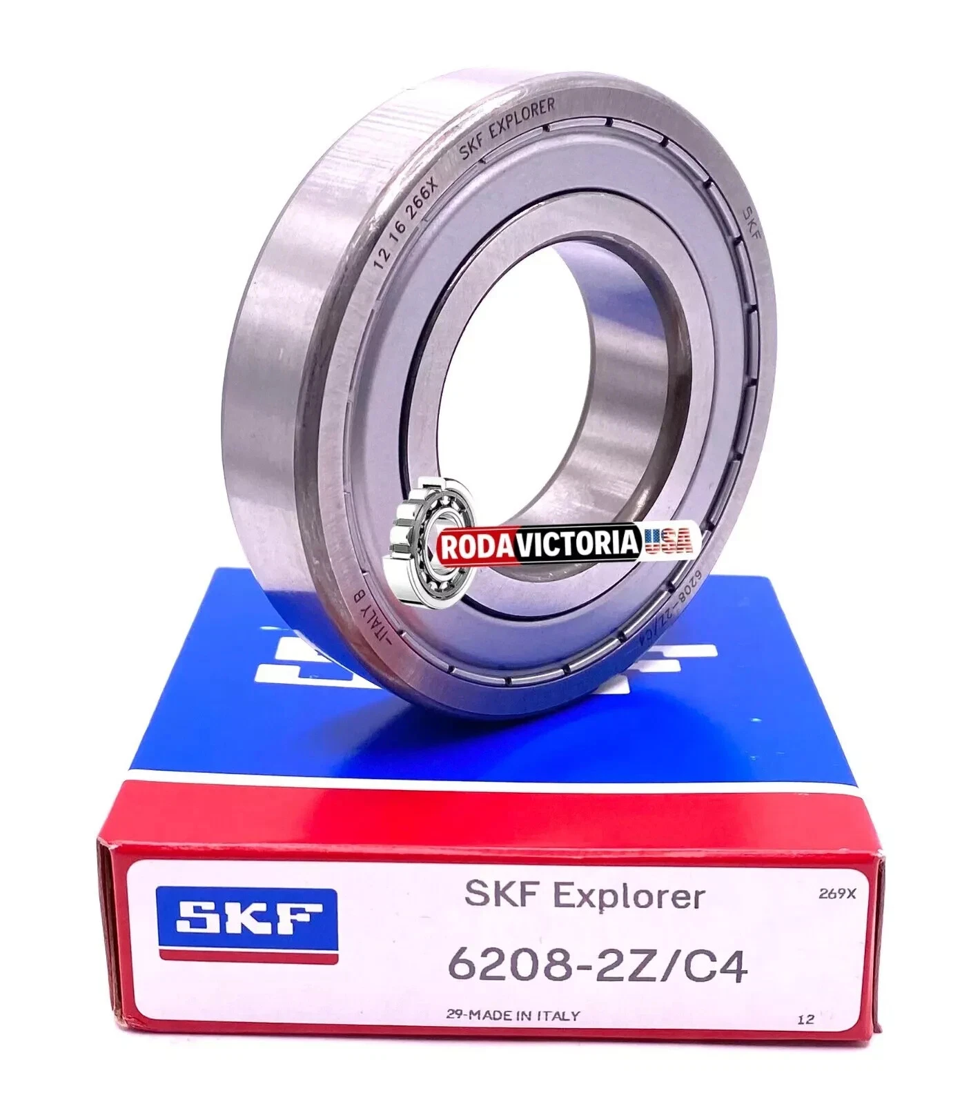 SKF 6208 ZZ C4 Deep groove Bal bearing, Metal Shielded 40x80x18 mm - Image 3