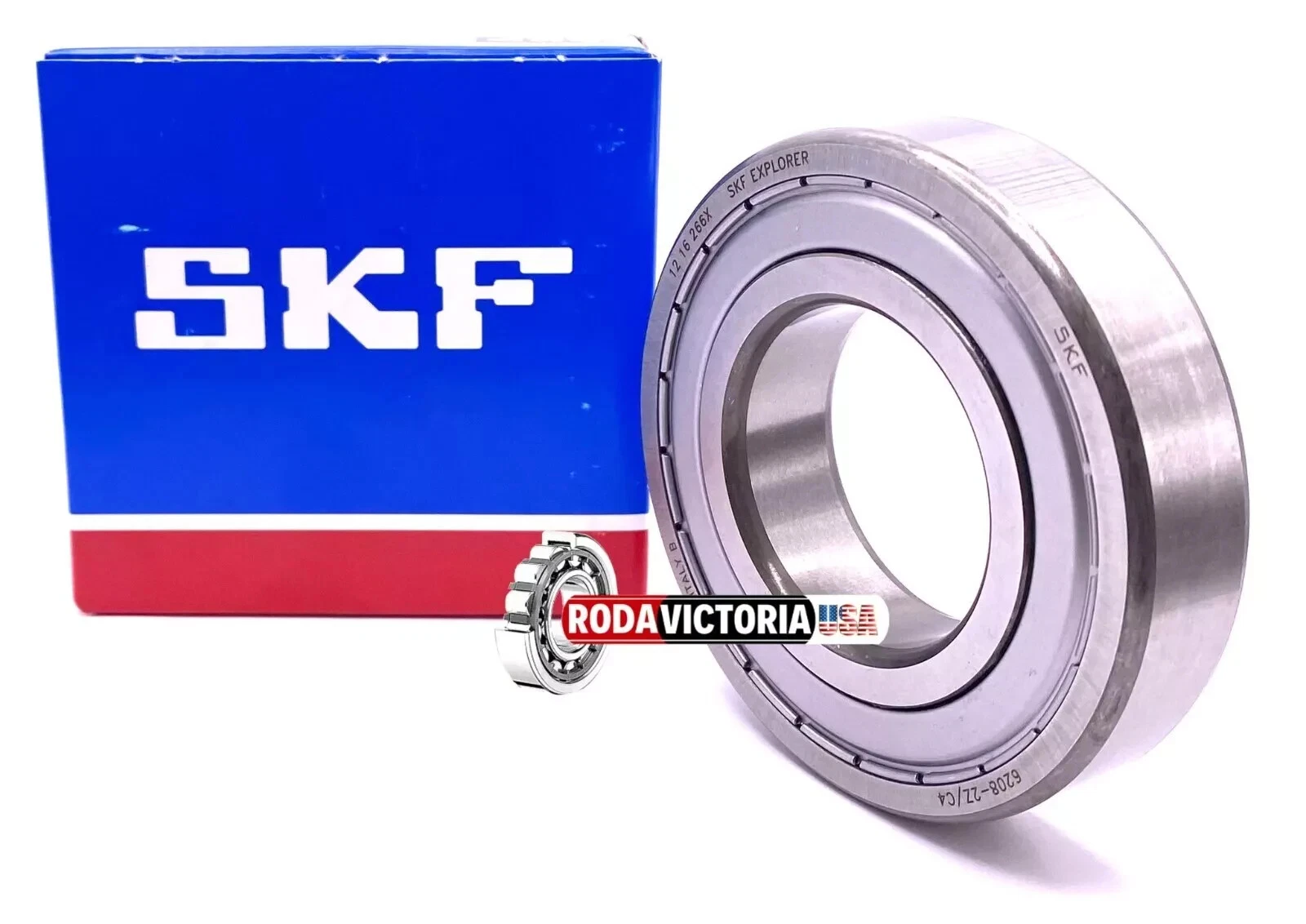 SKF 6208 ZZ C4 Deep groove Bal bearing, Metal Shielded 40x80x18 mm - Image 2