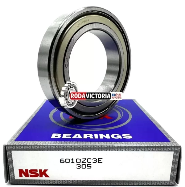 NSK Japan 6010 Z C3 Ball Bearing, Metal Shielded One Side 50x80x16 mm - Image 3