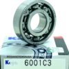 6001 C3 KOYO JAPAN Deep Groove Bearing - 12 x 28 x 8mm OPEN, NO SEALS - Image 3