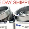 2pc SET 36 KOYO Differential Bearing Set for BTC294 BTC9001zr LM603049/LM603012