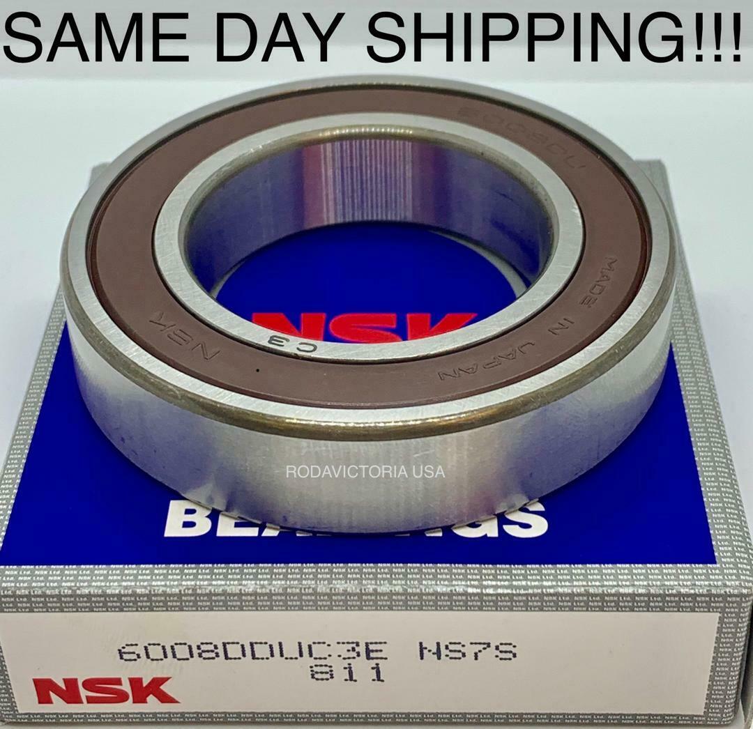 NSK 6008 DDU C3 Deep Groove Radial Ball Bearing 40x68x15mm 6008 RS  6008-2RS 
