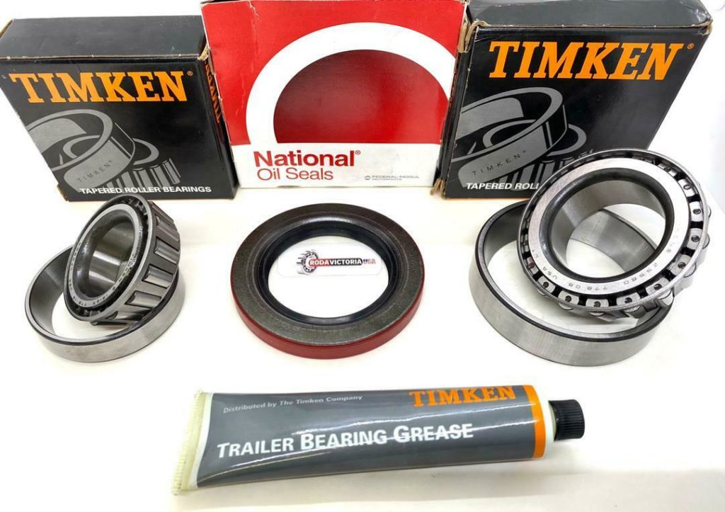 QBBC Trailer Bearing Kit - Qty 4 K3-100, 5,200-6,000 Lb Capacity - 25580/20 15123/15245 Bearings & 10-36 Seal