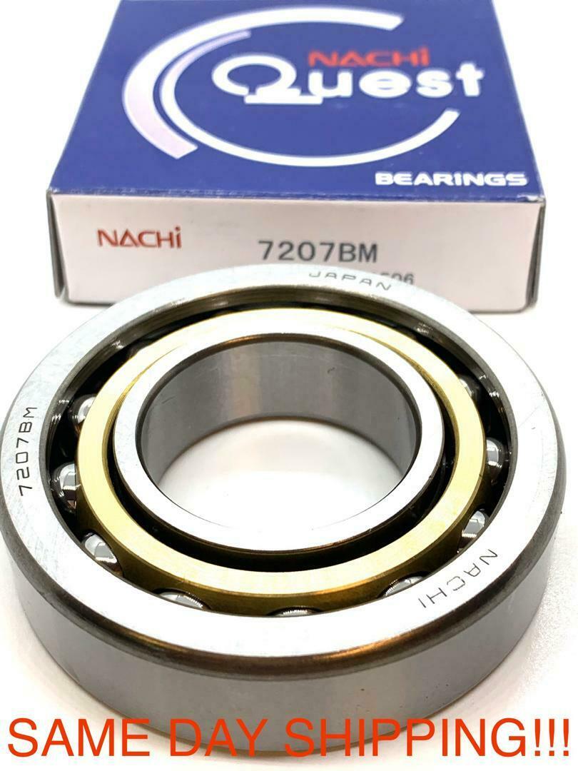 7207 Nachi Angular Contact C3 35x72x17 35mm/72mm/17mm Steel Japan Ball Bearings 