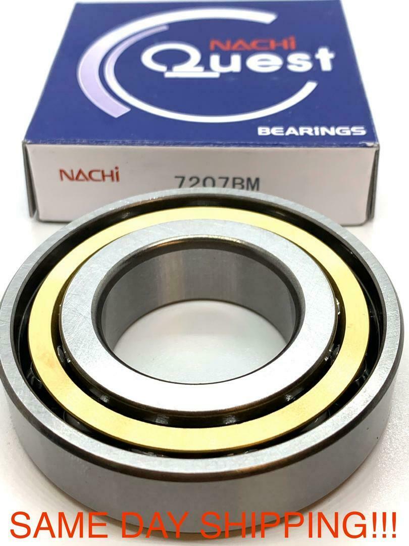 7207 BM Nachi Angular Contact C3 35x72x17 35mm/72mm/17mm Steel  Ball Bearings 