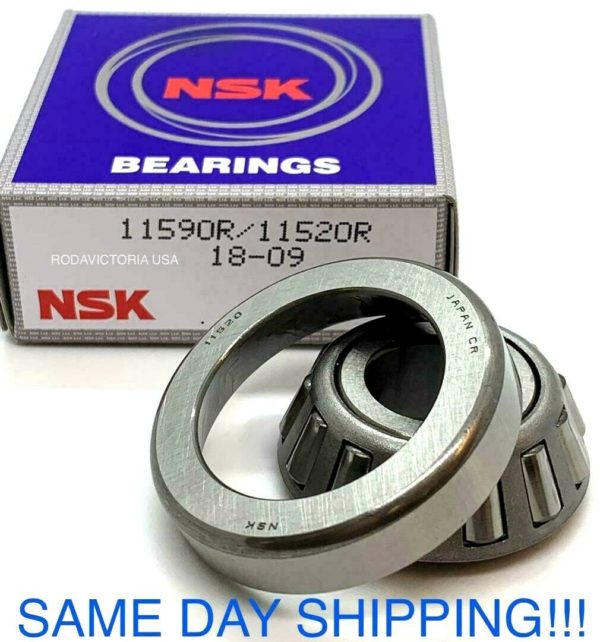 11590 NSK 11520 Tapered Roller Bearing Set Harley Davidson 47521-74 Swing Arm - Image 3