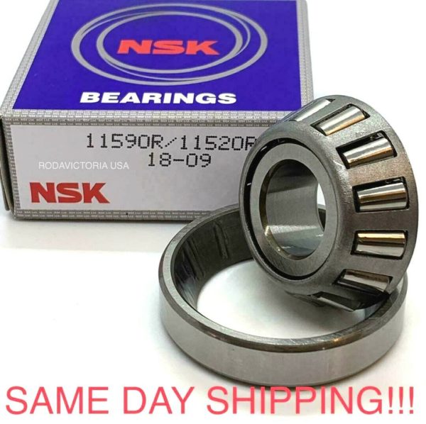 11590 NSK 11520 Tapered Roller Bearing Set Harley Davidson 47521-74 Swing Arm - Image 2