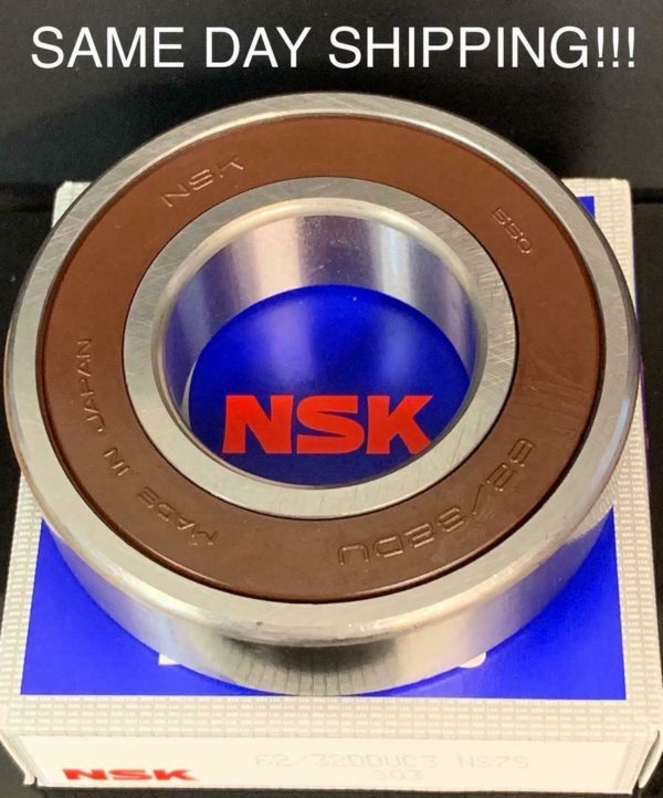 NSK 62/32DDU C3 Deep Groove Ball Bearing, Rubber Sealed 32x65x17 mm - Image 3