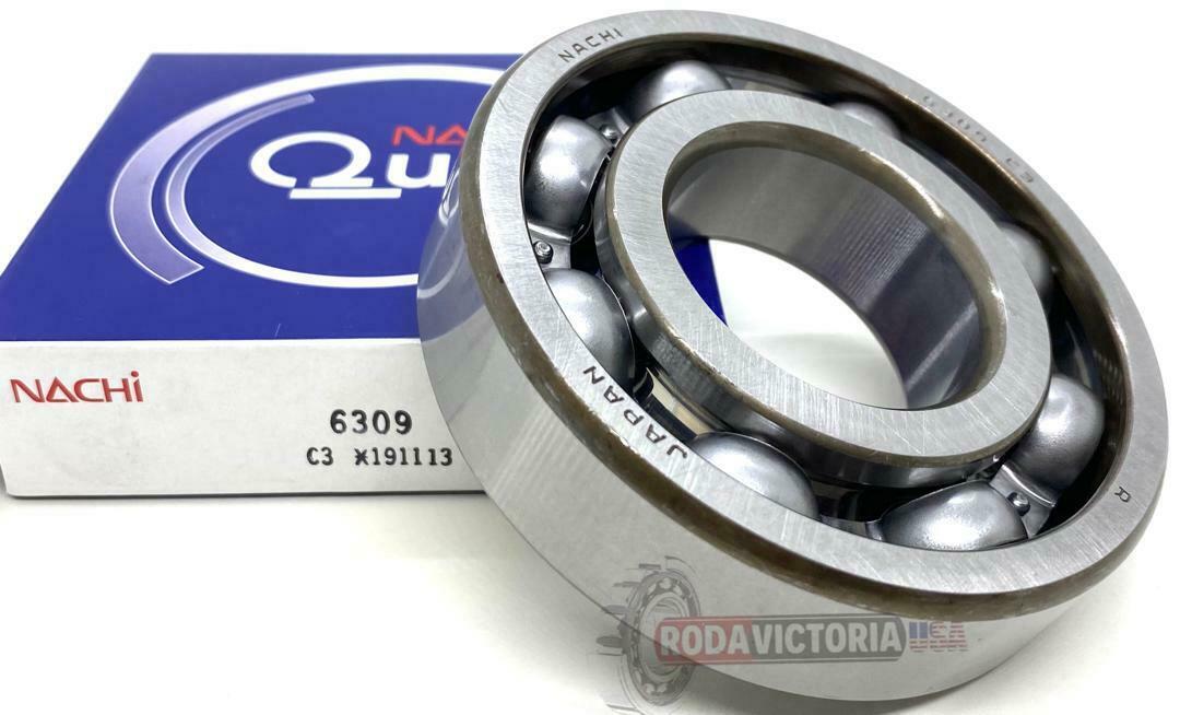 NACHI 6309-2NSE9 CM Ball Bearing – 45x100x25mm, Rubber Seal, Made In Japan