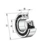 3307-BD-TVH-C3 FAG Ball Bearing - Image 2