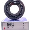 6203 C4 NSK Deep Groove OPEN NO SEALS Ball Bearing 17x40x12 mm 6203C4 - Image 3
