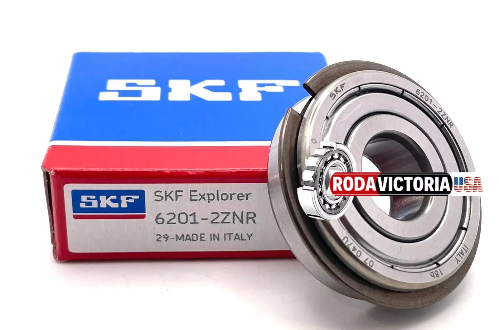SKF 6201 C3 Deep Groove Ball Bearing - 12x32x10 Mm (Brand New, Open Package)