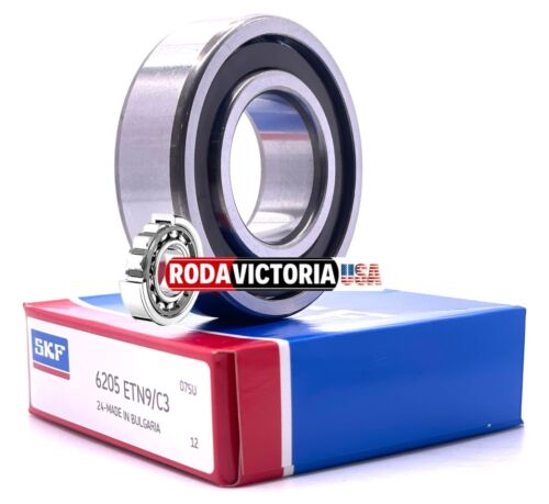 SKF 6205 ETN9 C3 Open Deep Groove Ball Bearing with Glass Fibre Cage ...