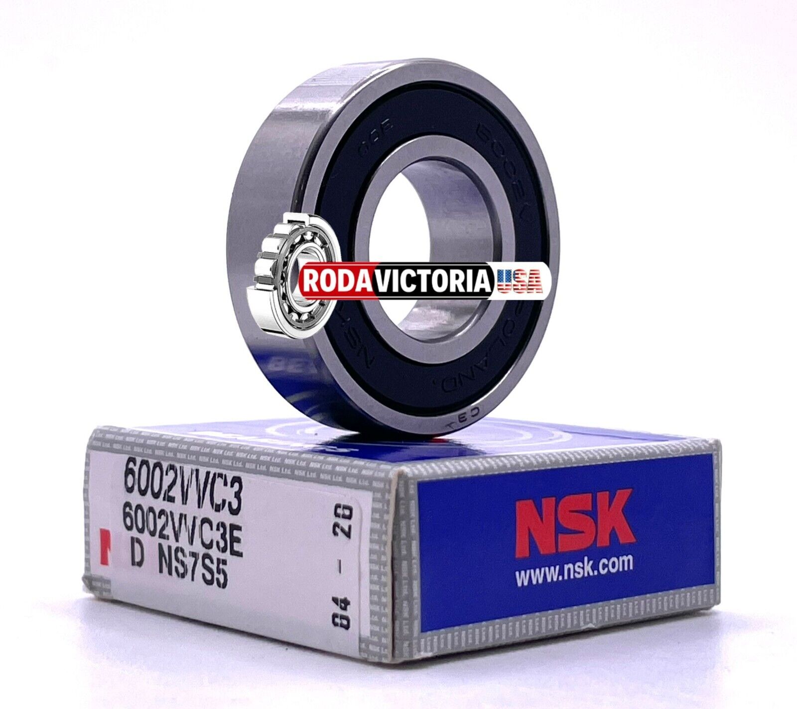 6002 VVC3 NSK Deep Groove Ball Bearing 15x32x9mm 6002DDU 6002-2RSC3 ...