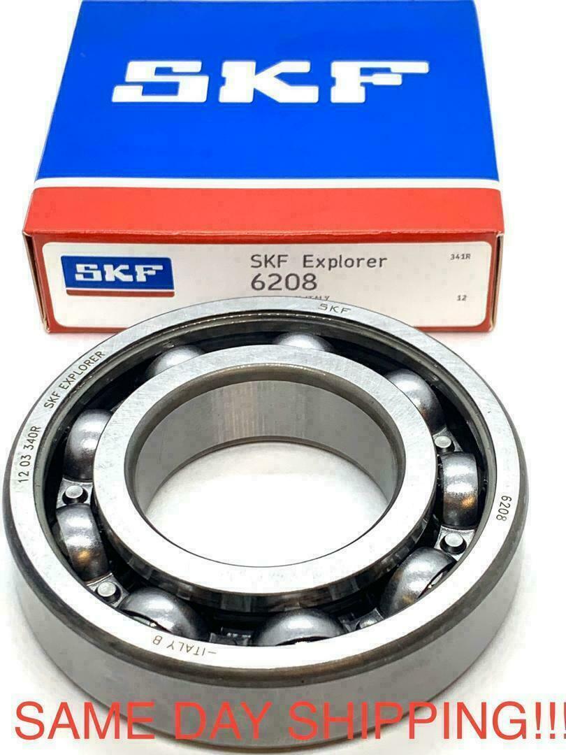 SKF 6208 C3 Deep Groove Ball Bearing – Open Type, No Seals – 40x80x18 Mm