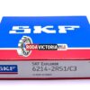 SKF 6214-2RS1 C3 Ball Bearing Single Row Deep Groove. Size: 70X125X24mm 6214 RS