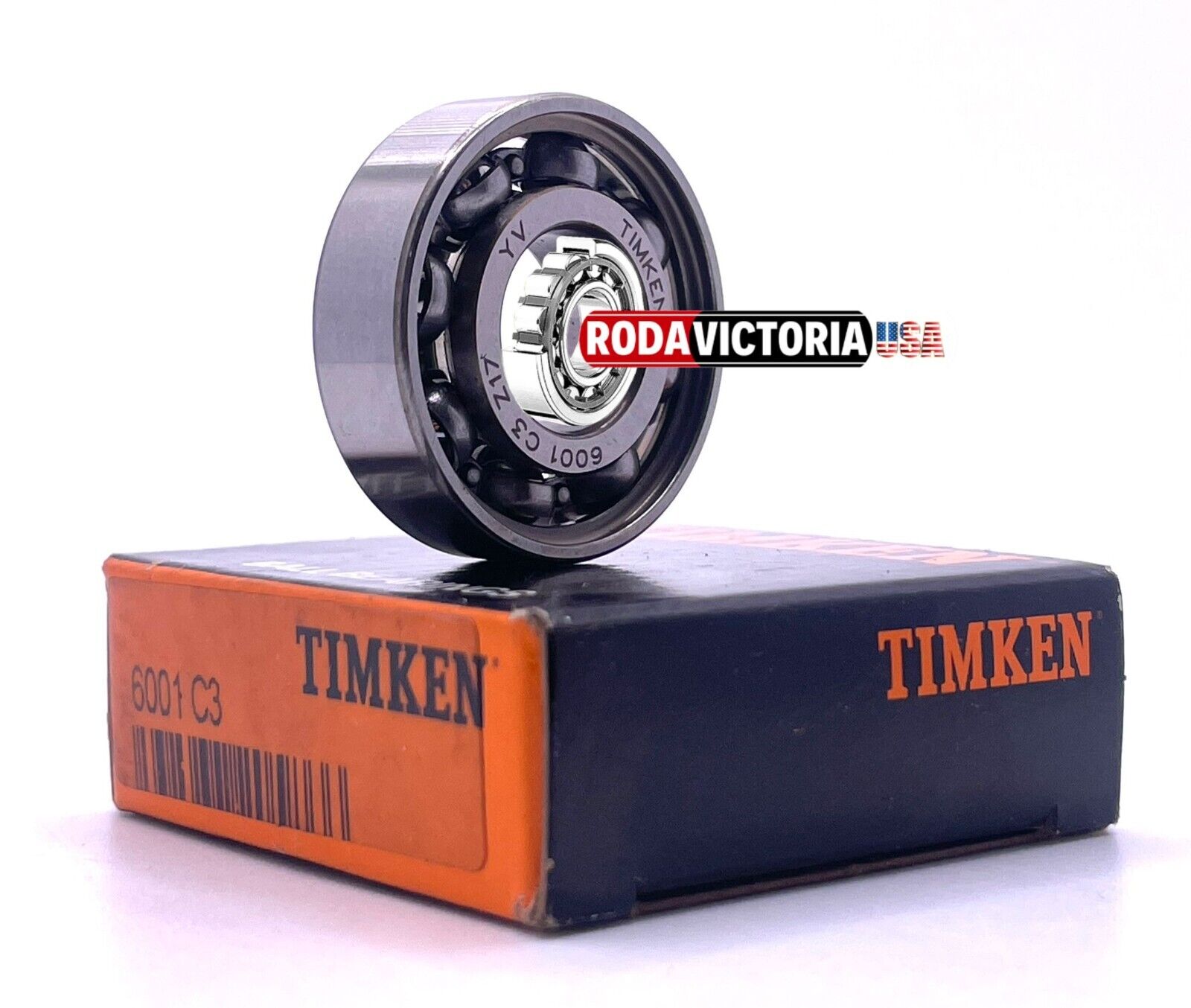 SKF 6001 C3 Open Deep Groove Ball Bearing – 12x28x8mm, No Seals, C3 Clearance
